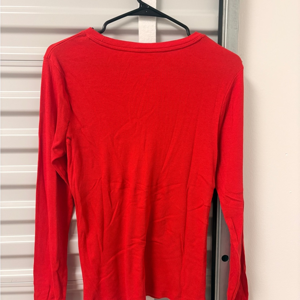 a new day Women's Bright Red Long Sleeve Tee - Picture 4 of 4